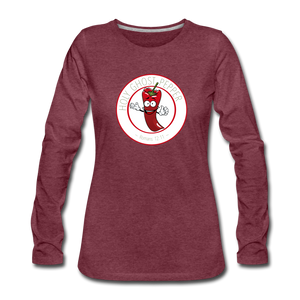 Holy Ghost Pepper - Women's Premium Long Sleeve T-Shirt - heather burgundy