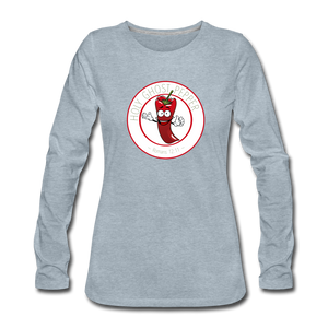 Holy Ghost Pepper - Women's Premium Long Sleeve T-Shirt - heather ice blue