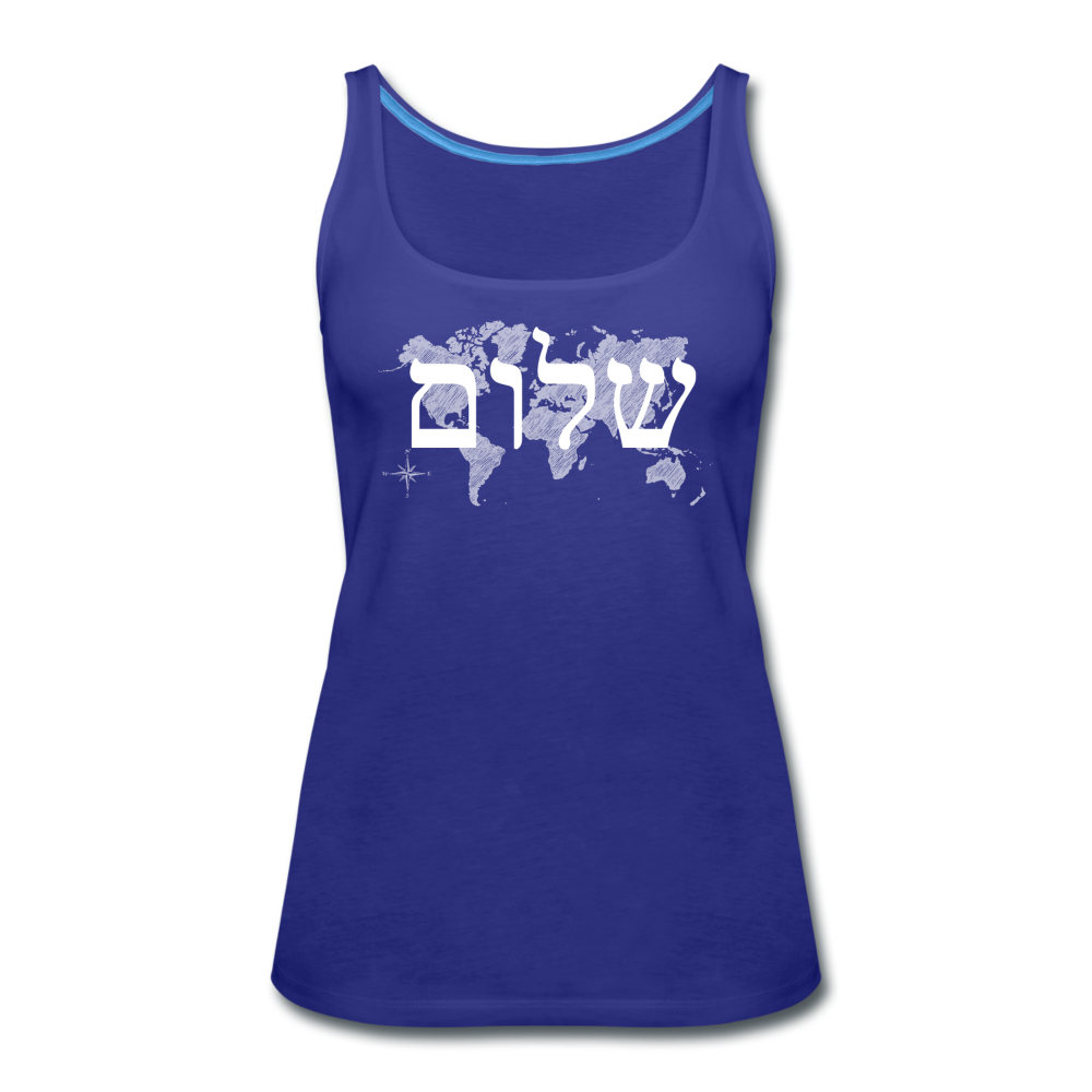 Peace on Earth - Women’s Premium Tank Top - royal blue