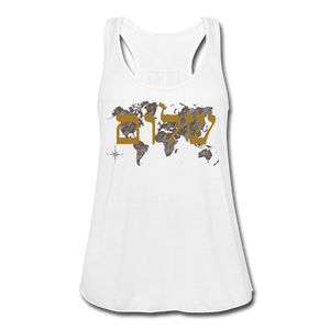 Peace on Earth - Women's Flowy Tank Top - white