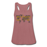Peace on Earth - Women's Flowy Tank Top - mauve