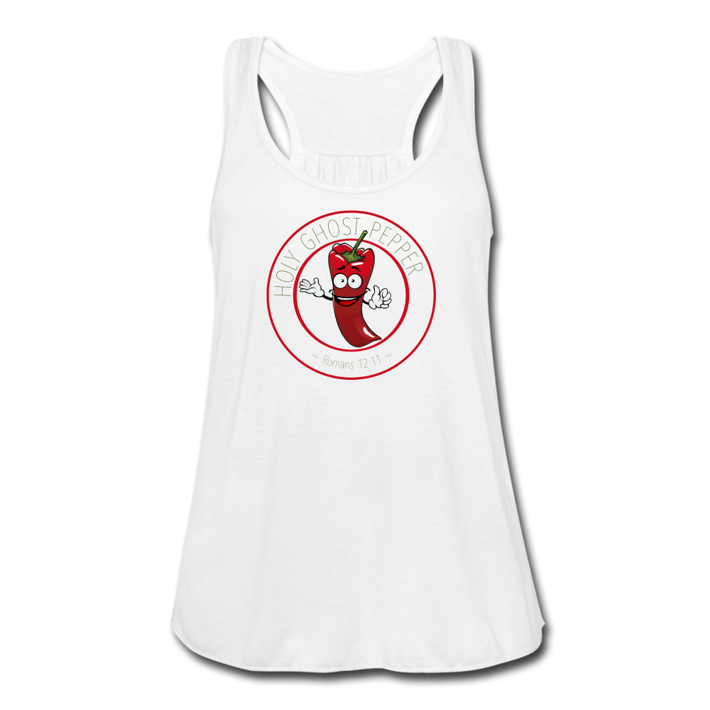 Holy Ghost Pepper - Women's Flowy Tank Top - white