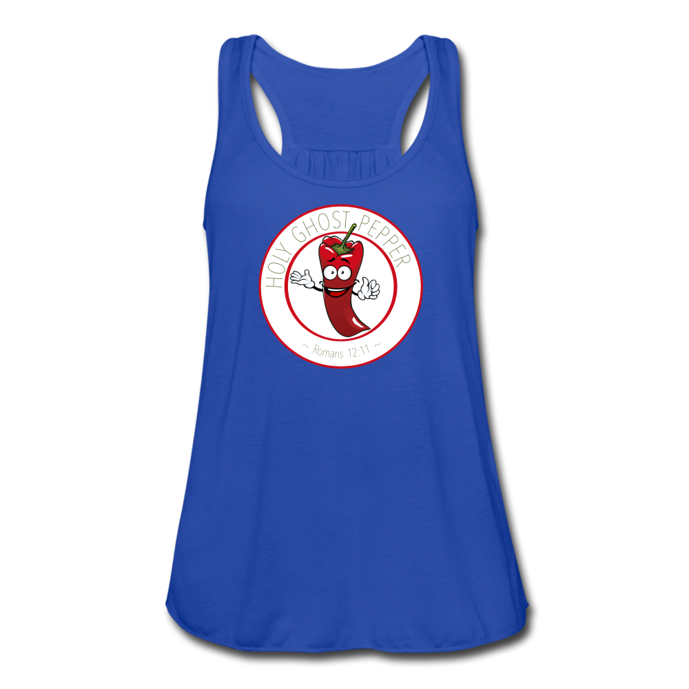 Holy Ghost Pepper - Women's Flowy Tank Top - royal blue