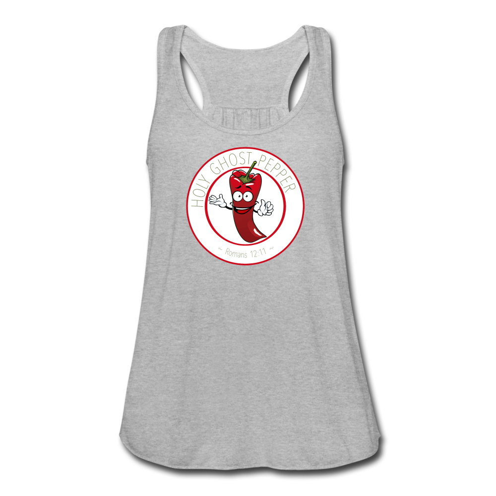 Holy Ghost Pepper - Women's Flowy Tank Top - heather gray