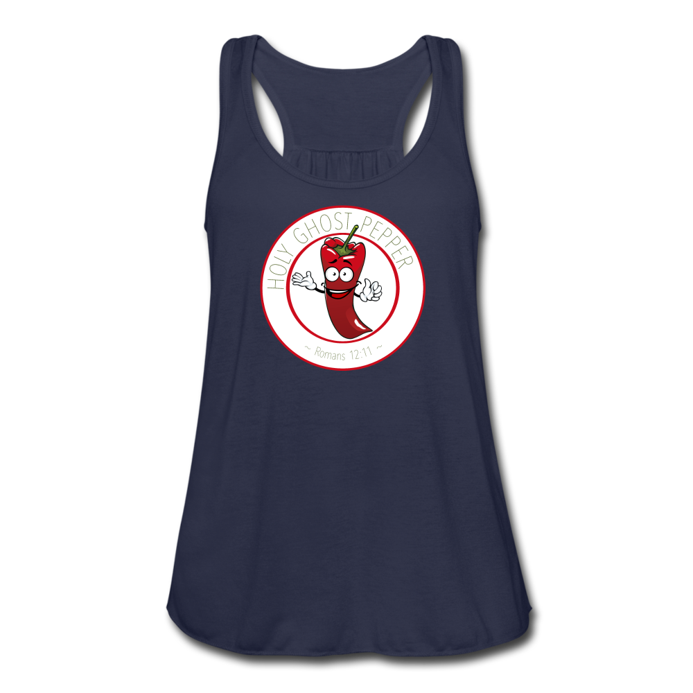 Holy Ghost Pepper - Women's Flowy Tank Top - navy