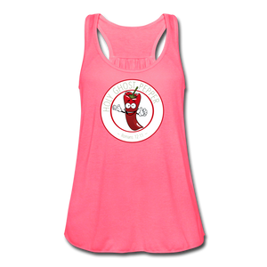 Holy Ghost Pepper - Women's Flowy Tank Top - neon pink