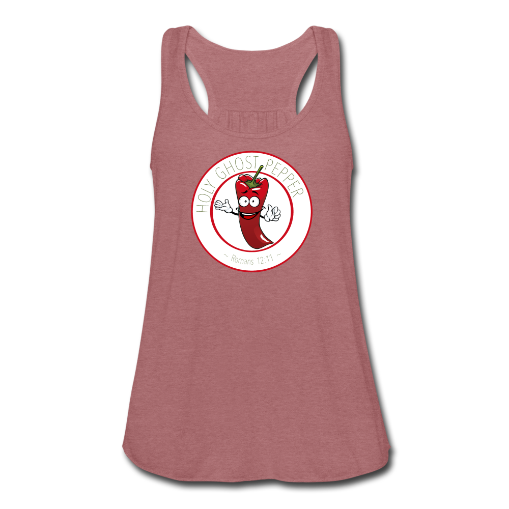 Holy Ghost Pepper - Women's Flowy Tank Top - mauve