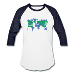 Peace on Earth - Baseball T-Shirt - white/navy