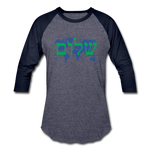 Peace on Earth - Baseball T-Shirt - heather blue/navy