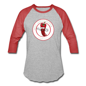 Holy Ghost Pepper - Baseball T-Shirt - heather gray/red