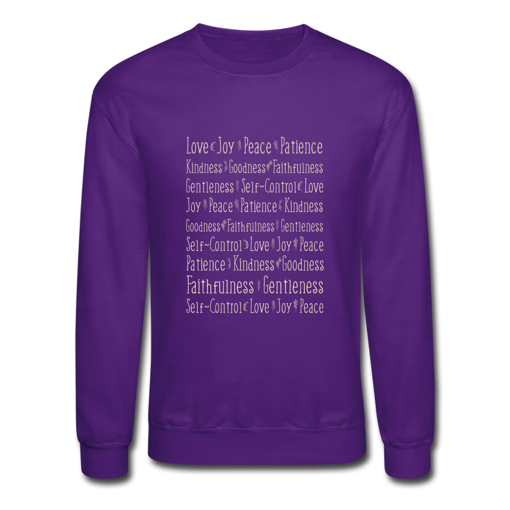 Fruit of the Spirit - Crewneck Sweatshirt - purple