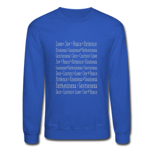 Fruit of the Spirit - Crewneck Sweatshirt - royal blue