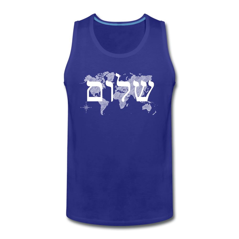 Peace on Earth - Men’s Premium Tank - royal blue