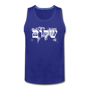 Peace on Earth - Men’s Premium Tank - royal blue