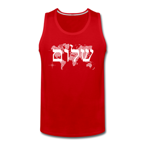 Peace on Earth - Men’s Premium Tank - red