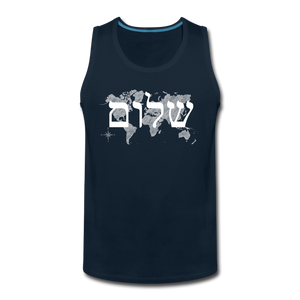 Peace on Earth - Men’s Premium Tank - deep navy