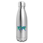 Peace on Earth - Insulated Stainless Steel Water Bottle - silver
