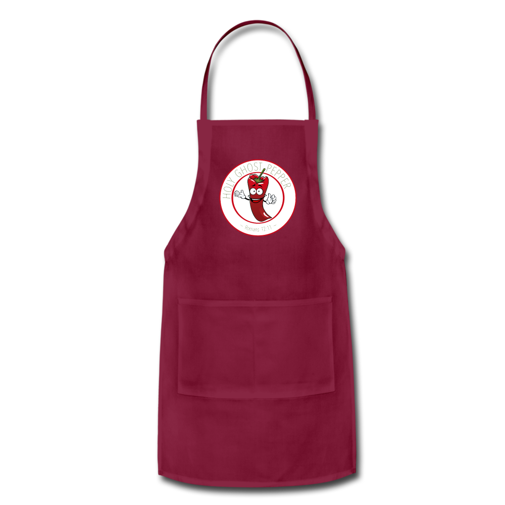 Holy Ghost Pepper - Adjustable Apron - burgundy
