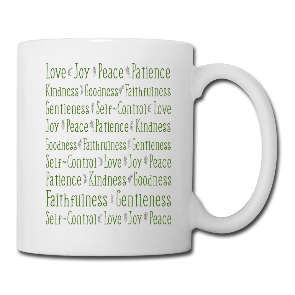 Fruit of the Spirit - White Coffee/Tea Mug - white