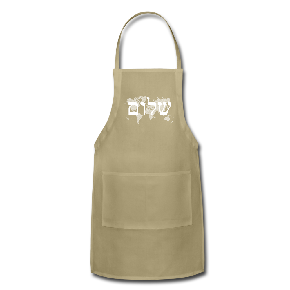 Peace on Earth - Adjustable Apron - khaki