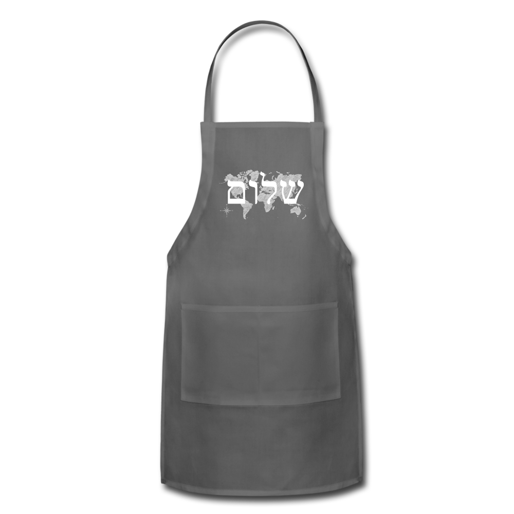 Peace on Earth - Adjustable Apron - charcoal