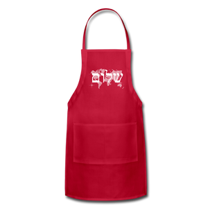Peace on Earth - Adjustable Apron - red