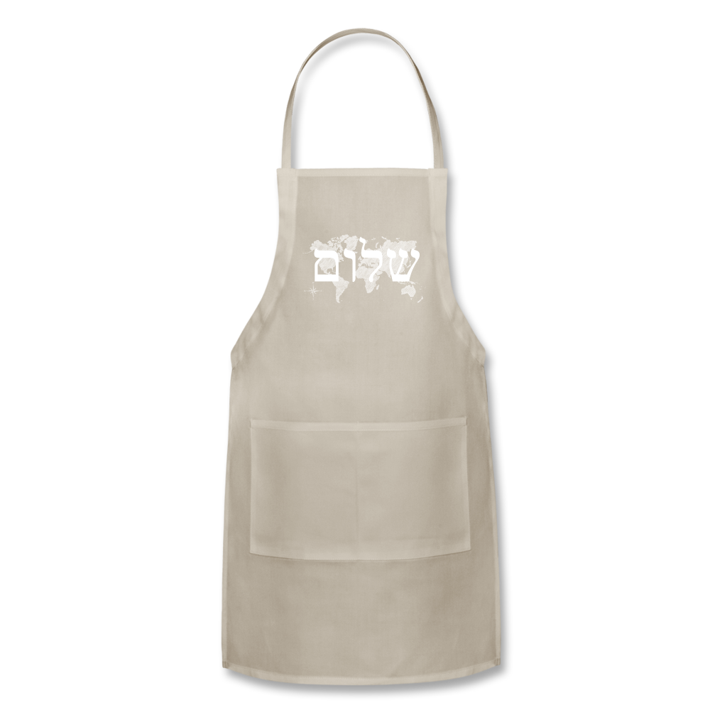 Peace on Earth - Adjustable Apron - natural