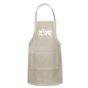 Peace on Earth - Adjustable Apron - natural