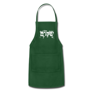 Peace on Earth - Adjustable Apron - forest green