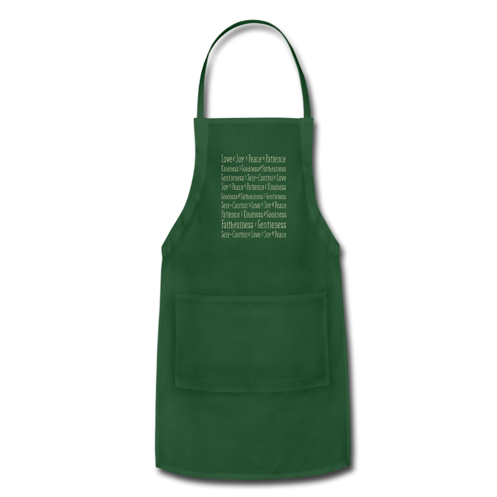 Fruit of the Spirit - Adjustable Apron - forest green