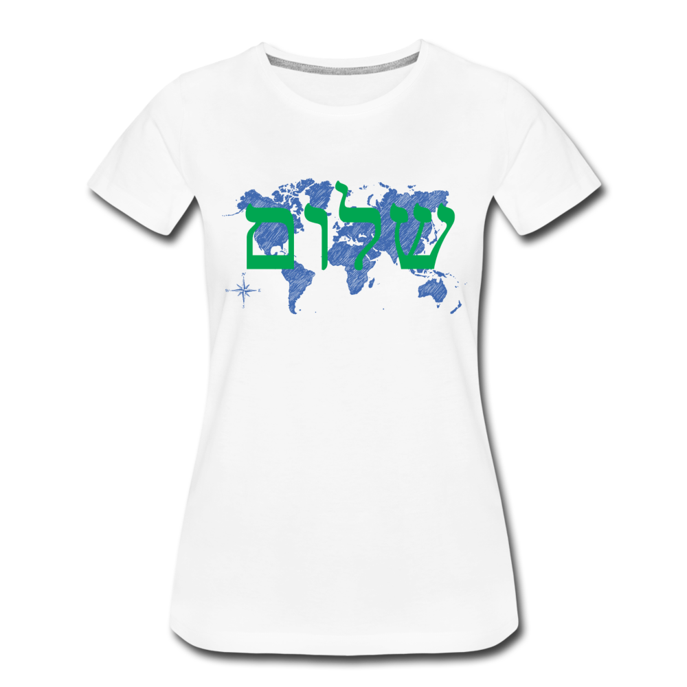 Peace on Earth - Women’s Premium T-Shirt - white