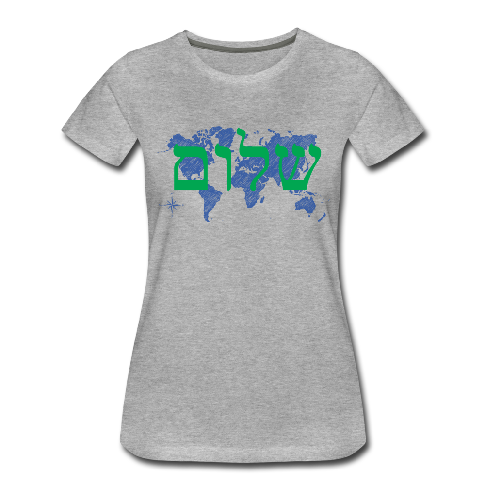 Peace on Earth - Women’s Premium T-Shirt - heather gray