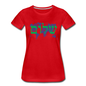 Peace on Earth - Women’s Premium T-Shirt - red