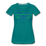 Peace on Earth - Women’s Premium T-Shirt - teal