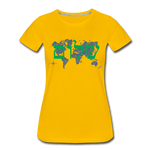 Peace on Earth - Women’s Premium T-Shirt - sun yellow