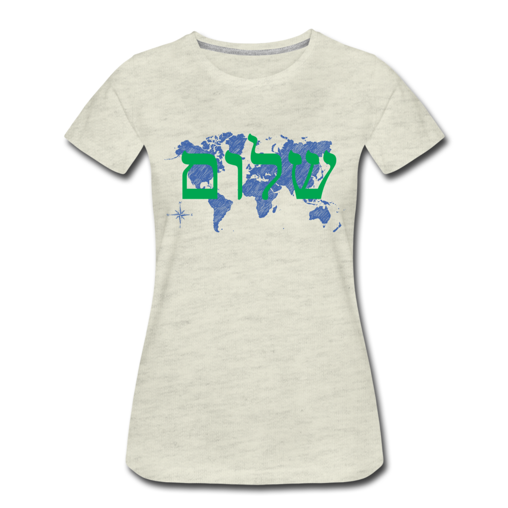 Peace on Earth - Women’s Premium T-Shirt - heather oatmeal