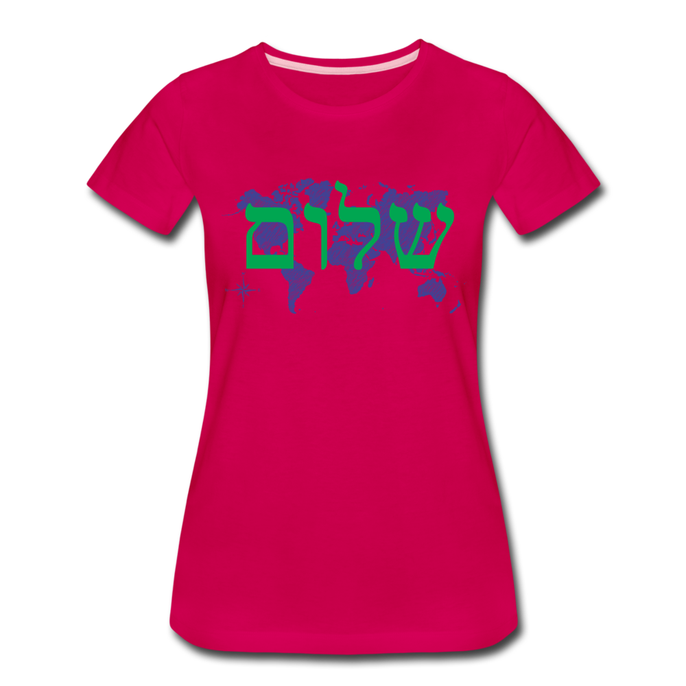 Peace on Earth - Women’s Premium T-Shirt - dark pink