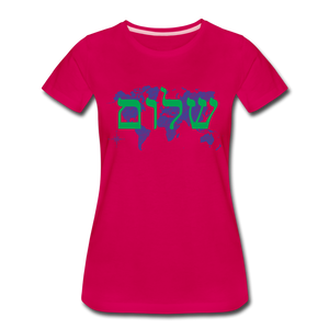Peace on Earth - Women’s Premium T-Shirt - dark pink