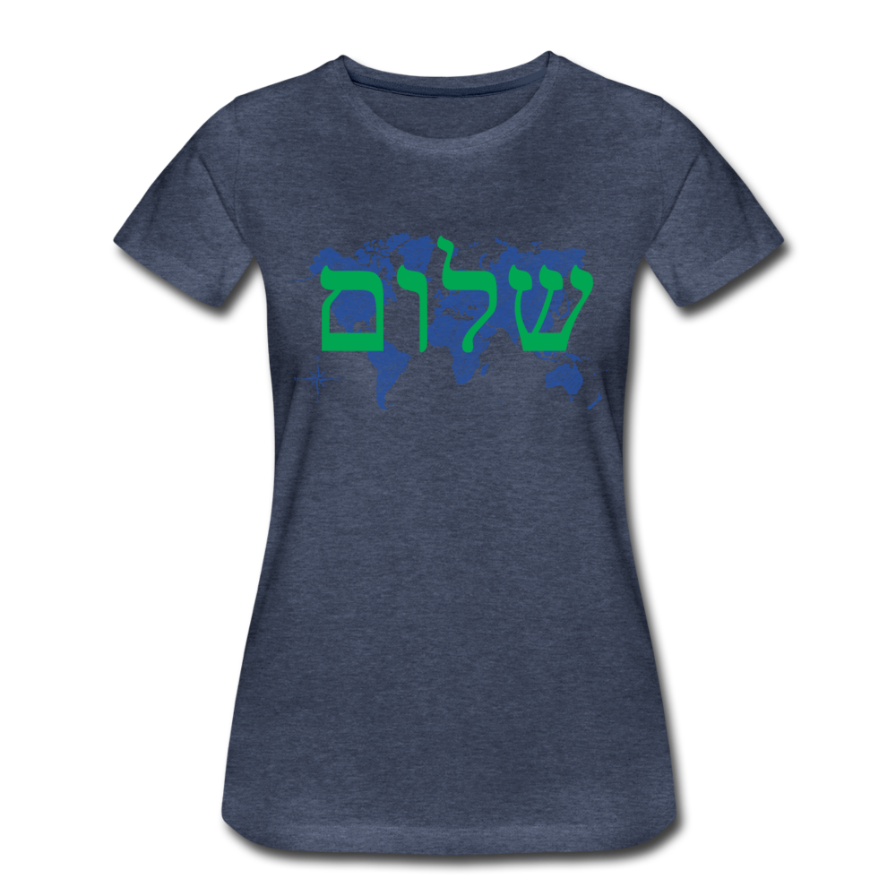 Peace on Earth - Women’s Premium T-Shirt - heather blue