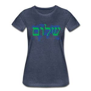 Peace on Earth - Women’s Premium T-Shirt - heather blue