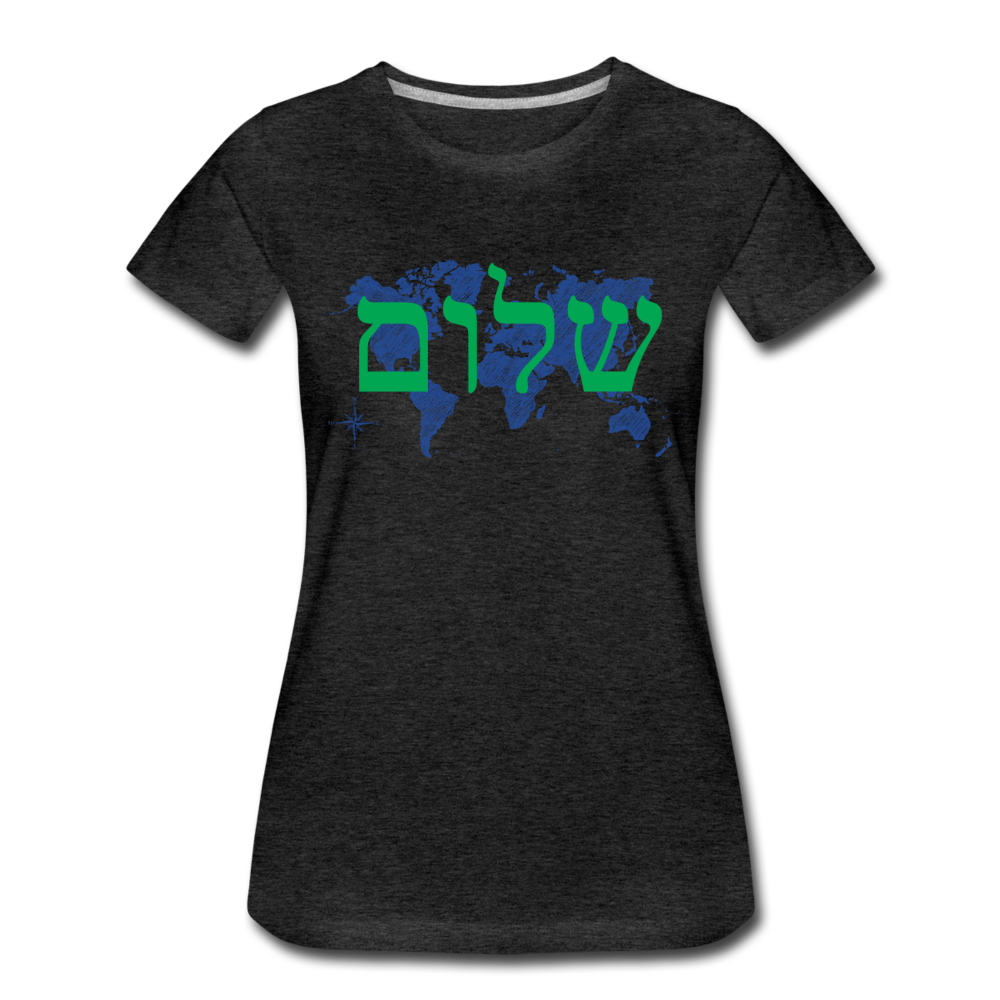 Peace on Earth - Women’s Premium T-Shirt - charcoal gray