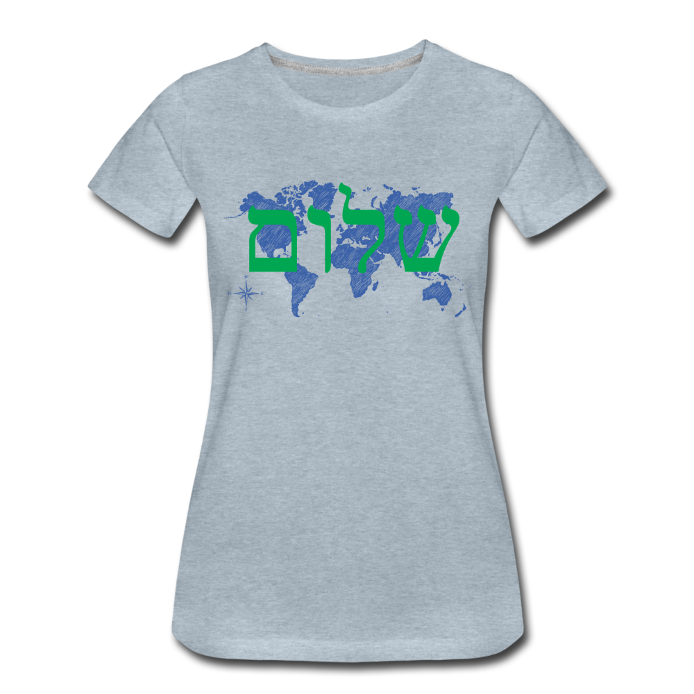 Peace on Earth - Women’s Premium T-Shirt - heather ice blue
