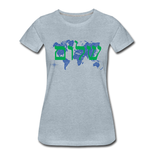 Peace on Earth - Women’s Premium T-Shirt - heather ice blue