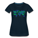 Peace on Earth - Women’s Premium T-Shirt - deep navy