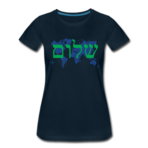 Peace on Earth - Women’s Premium T-Shirt - deep navy