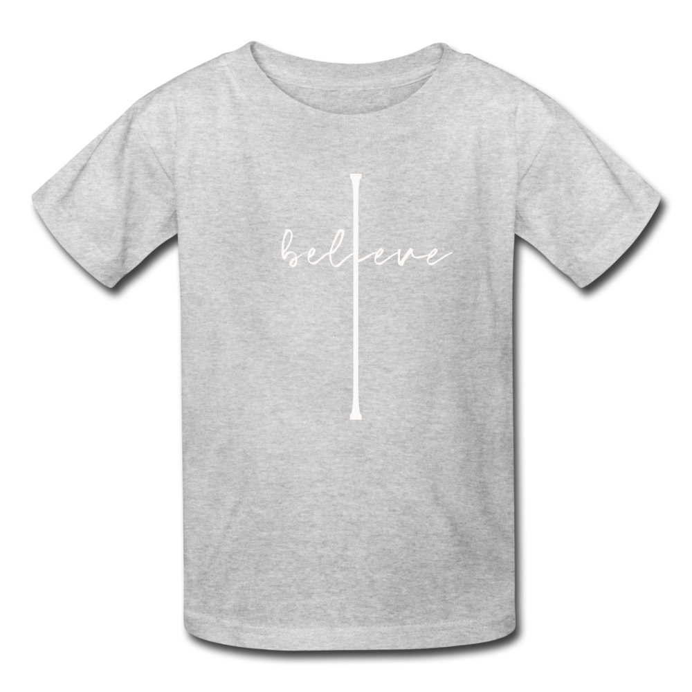 I Believe - Kids' T-Shirt - heather gray