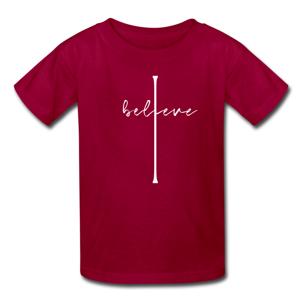 I Believe - Kids' T-Shirt - dark red