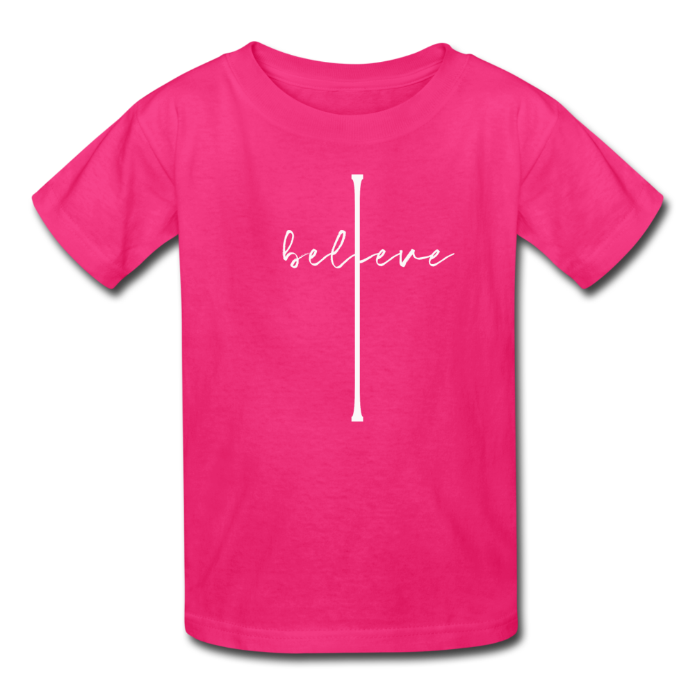 I Believe - Kids' T-Shirt - fuchsia