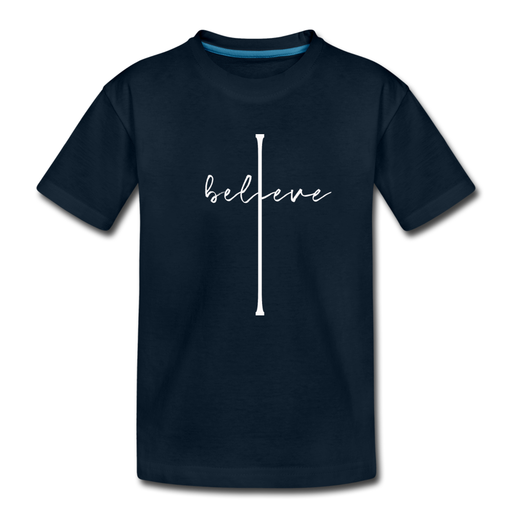 I Believe - Toddler Premium Organic T-Shirt - deep navy