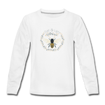 Bee Salt & Light - Kids' Premium Long Sleeve T-Shirt - white